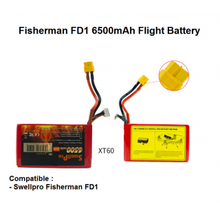 Swellpro Fisherman FD1 6500mAh Flight Battery Xt60 (FB1) - Baterai